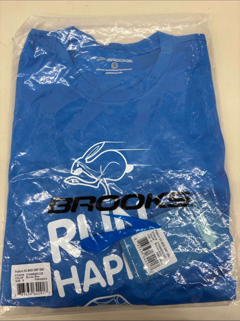 Brooks Blue Running Graphic Tee